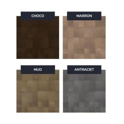 Enzo Pellini wandbekledingset patchwork antraciet