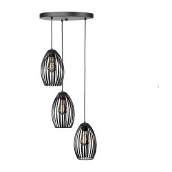 Hanglamp Gabbia 3 lichts zwart
