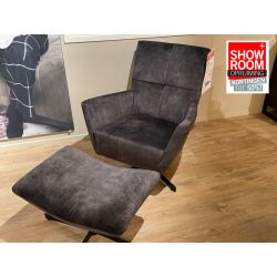 Fauteuil en hocker Benia - showroommodel