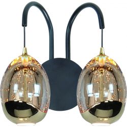 Wandlamp Golden Egg 2-lichts
