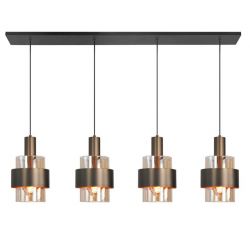 Hanglamp Marrone 4-lichts Recht Brons/Bruin