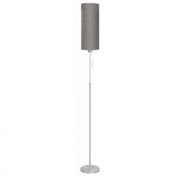Vloerlamp Corona Zwart metaal inclusief kap linnen creme