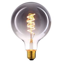 E27 LED filamentlamp - globe 95 - 6W - 3-staps dimbaar zonder dimmer - smoke
