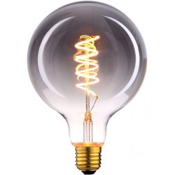 E27 LED filamentlamp - globe 80 - 4W dimbaar - smoke