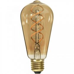 E27 LED Edisonlamp 6W - 3-staps dimbaar zonder dimmer - amber