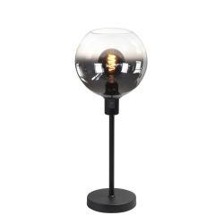 Tafellamp met smoke/helder glas en een dimmer
