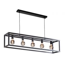 Hanglamp Fragola 5 lichts - zwart