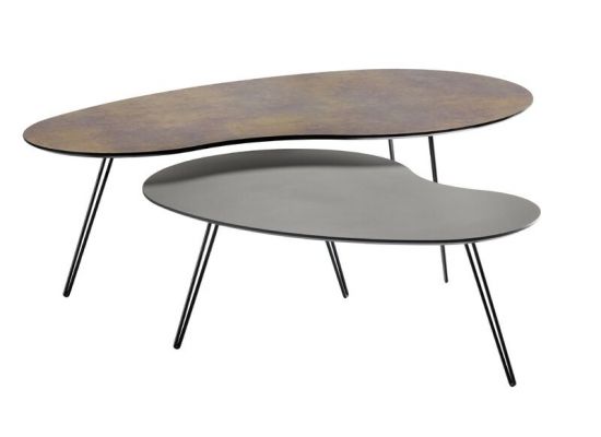 Salontafelset Yania bruin + antraciet
