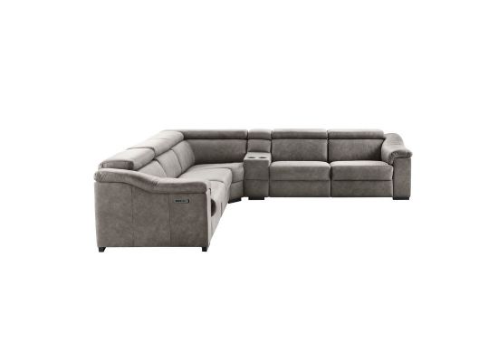 Hoekbank met relax Celino bruin