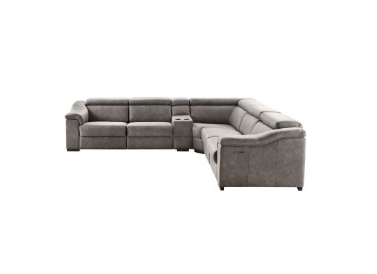 Hoekbank met relax Celino bruin