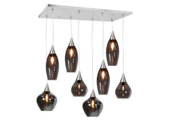 Hanglamp Cambio Smoke 8-lichts