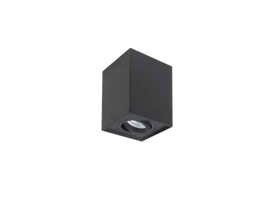 Wand-/plafondlamp Maxi Rebel Vierkant Zwart