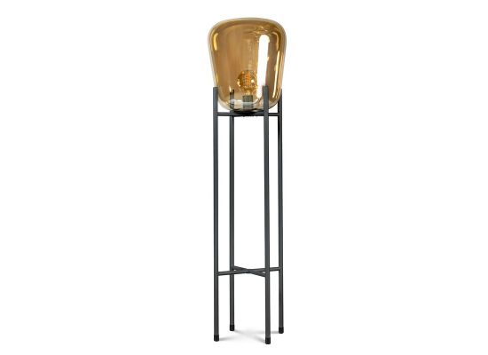 Vloerlamp Beltio zwart goud