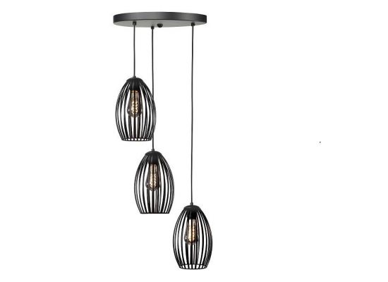 Hanglamp Gabbia 3 lichts zwart