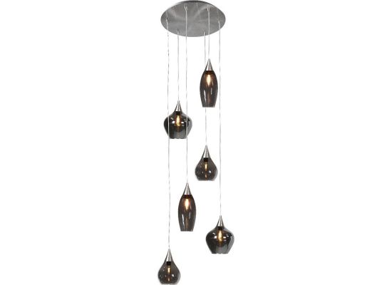 HighLight hanglamp Cambio 6 lichts - smoke