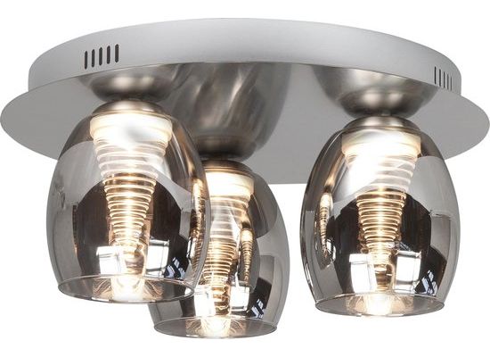 HighLight plafondlamp Nebula 3L - smoke glas