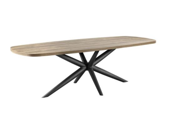 eettafel oltia rechthoek houtstructuur 220x100cm