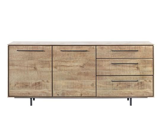 Dressoir Rianta houtstructuur/metaal