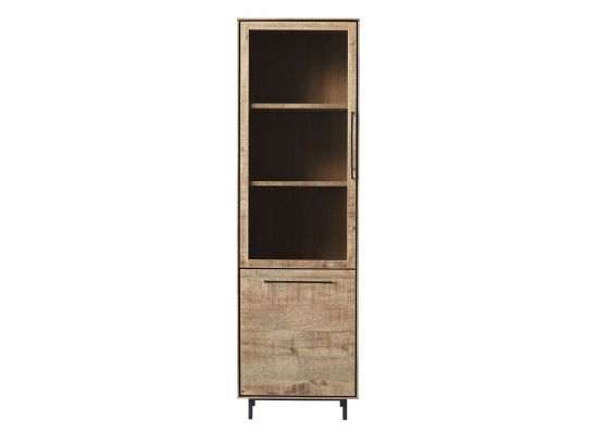 Vitrinekast Rianta houtstructuur/metaal