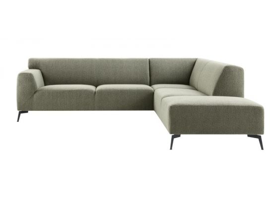 Hoekbank Lorani groen bonell+HR zitting