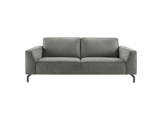 3-Zitsbank Virgio antraciet microleder bonell