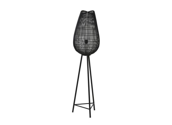 Vloerlamp Yumi mat zwart