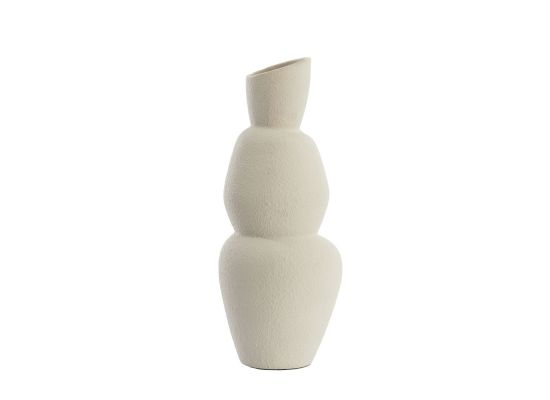 Vaas Aram medium keramiek beige