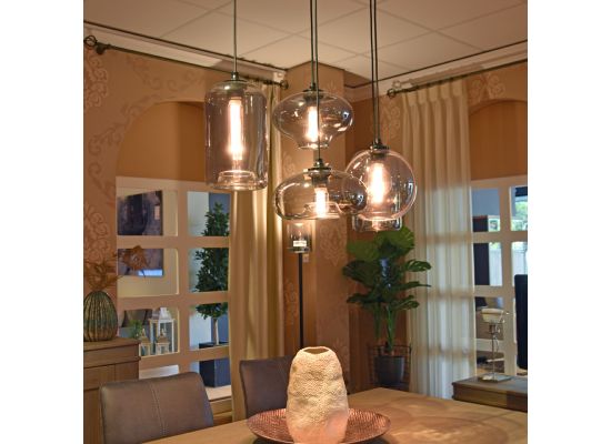 Hanglamp Bulbs grey