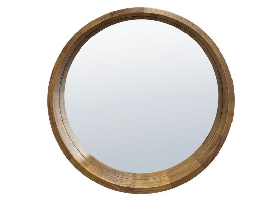 Spiegel Conic Wood rond 80cm