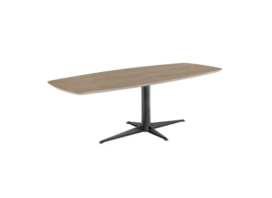 Eettafel Taranto eikenhout turf Deens ovaal 260x100cm
