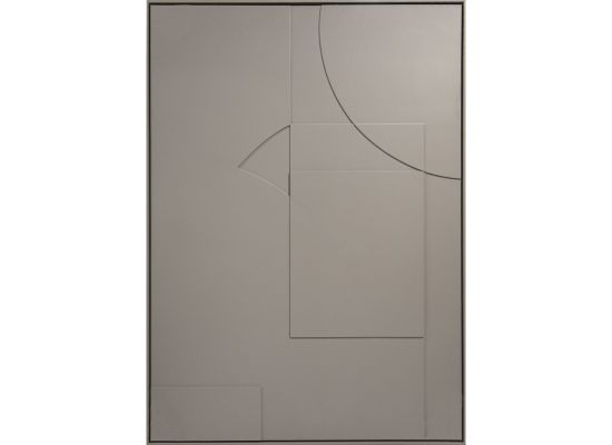 Wanddecoratie Vormen bruin
