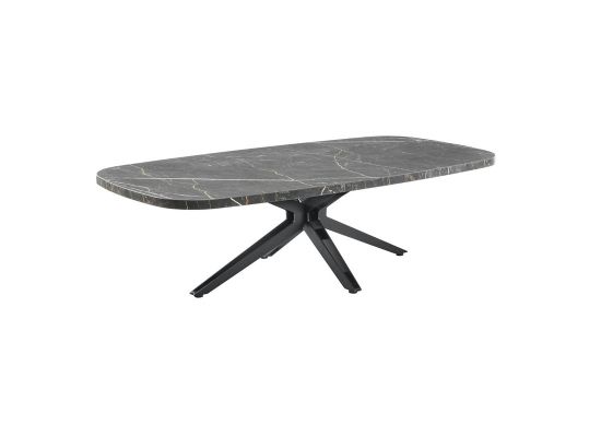 Salontafel Sirione Deens ovaal HPL zebra marmer 135x68cm