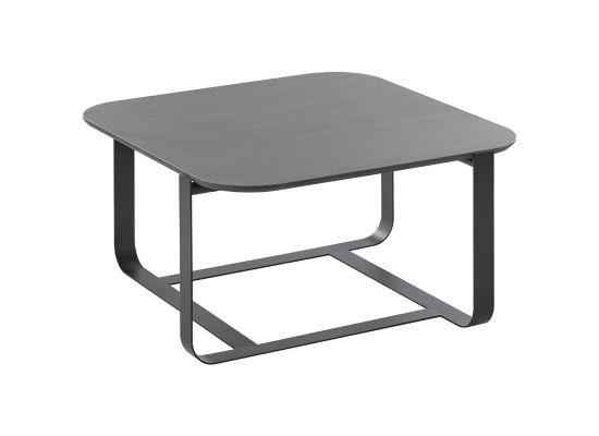 Salontafel Monzunio HPL zwart vierkant 60x60cm