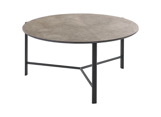 Salontafel Montona HPL brons rond 80cm