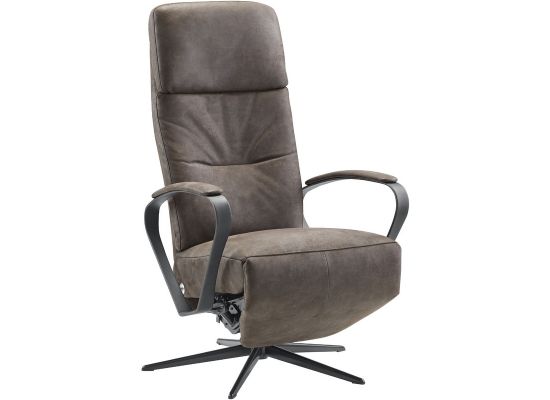 Relaxfauteuil Dock 5 M bruin microleder