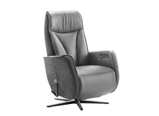 Relaxfauteuil Lerira met sta-op M antraciet