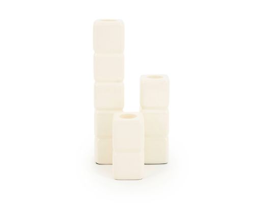 Kandelaarset Cube beige