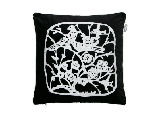 Blackbirds cushion AUP Black 040*040