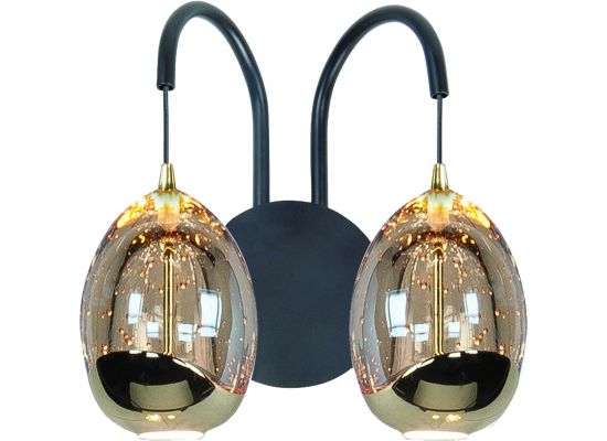 Wandlamp Golden Egg 2-lichts