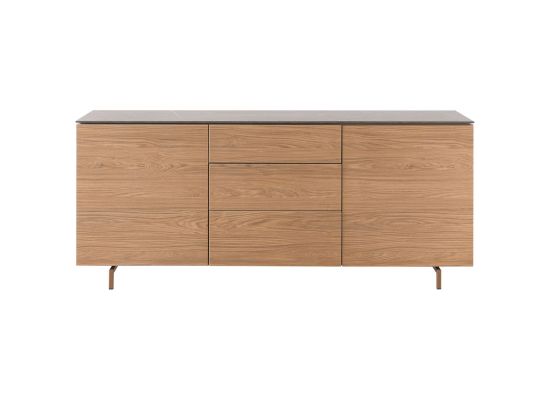 Dressoir Stonara houtstructuur marmer
