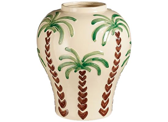 Vaas Paradiso palmboom wit