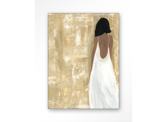 Wanddecoratie She opened her heart beige