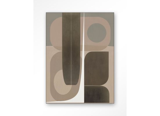 Wanddecoratie Delicate bruin