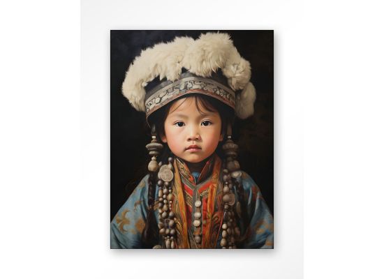 Wanddecoratie Traditional child 1 rood