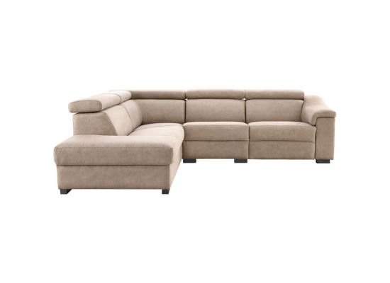 Hoekbank Celino met relax beige links