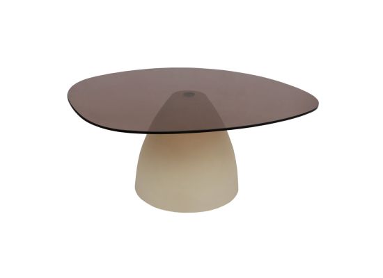 Salontafel Myloni rookglas organisch
