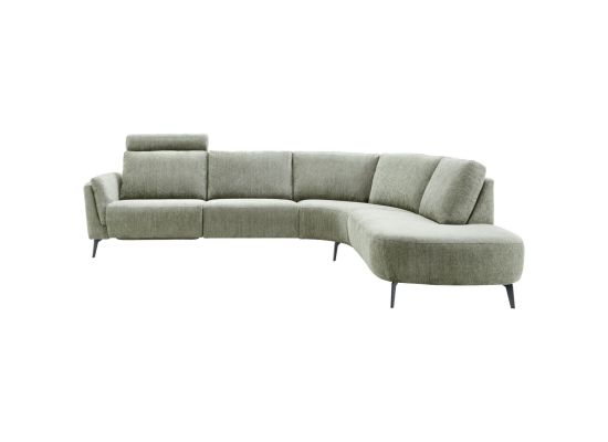 Hoekbank Harina met relax groen rechts