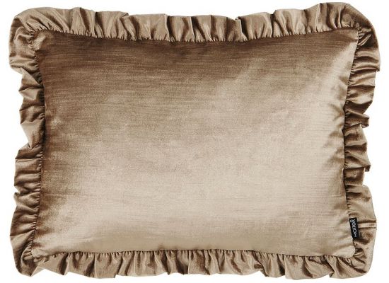 Ruffle cushion AUP Sand 50x60