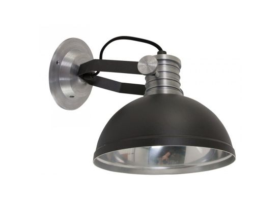 Wandlamp Brooklyn Industrieel Zwart