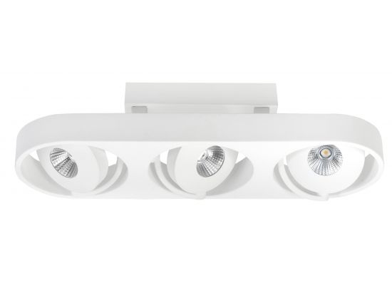 Spot Futuro LED (3X5W) Balk Mat Wit